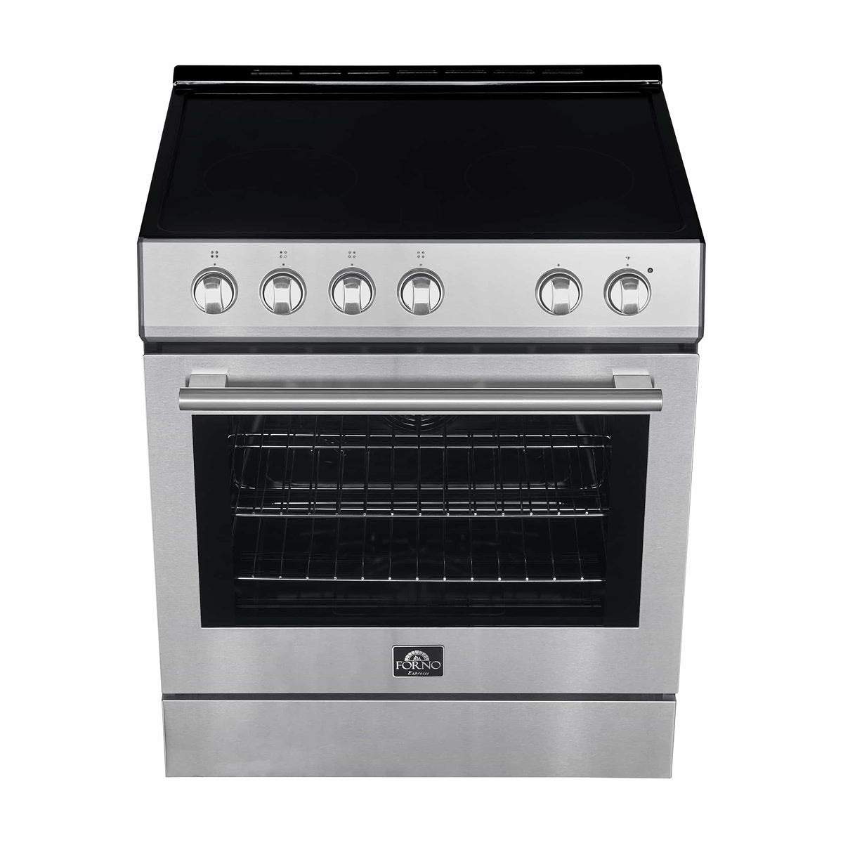 Forno 2-Piece Appliance Package - 30-Inch Electric Range and 30-Inch French Door Refrigerator in Stainless Steel (FBDL-003-07US)