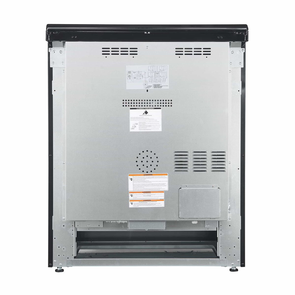 Forno 2-Piece Appliance Package - 30-Inch Electric Range and 30-Inch French Door Refrigerator in Black with Stainless Steel Trim (FBDL-003-15US)