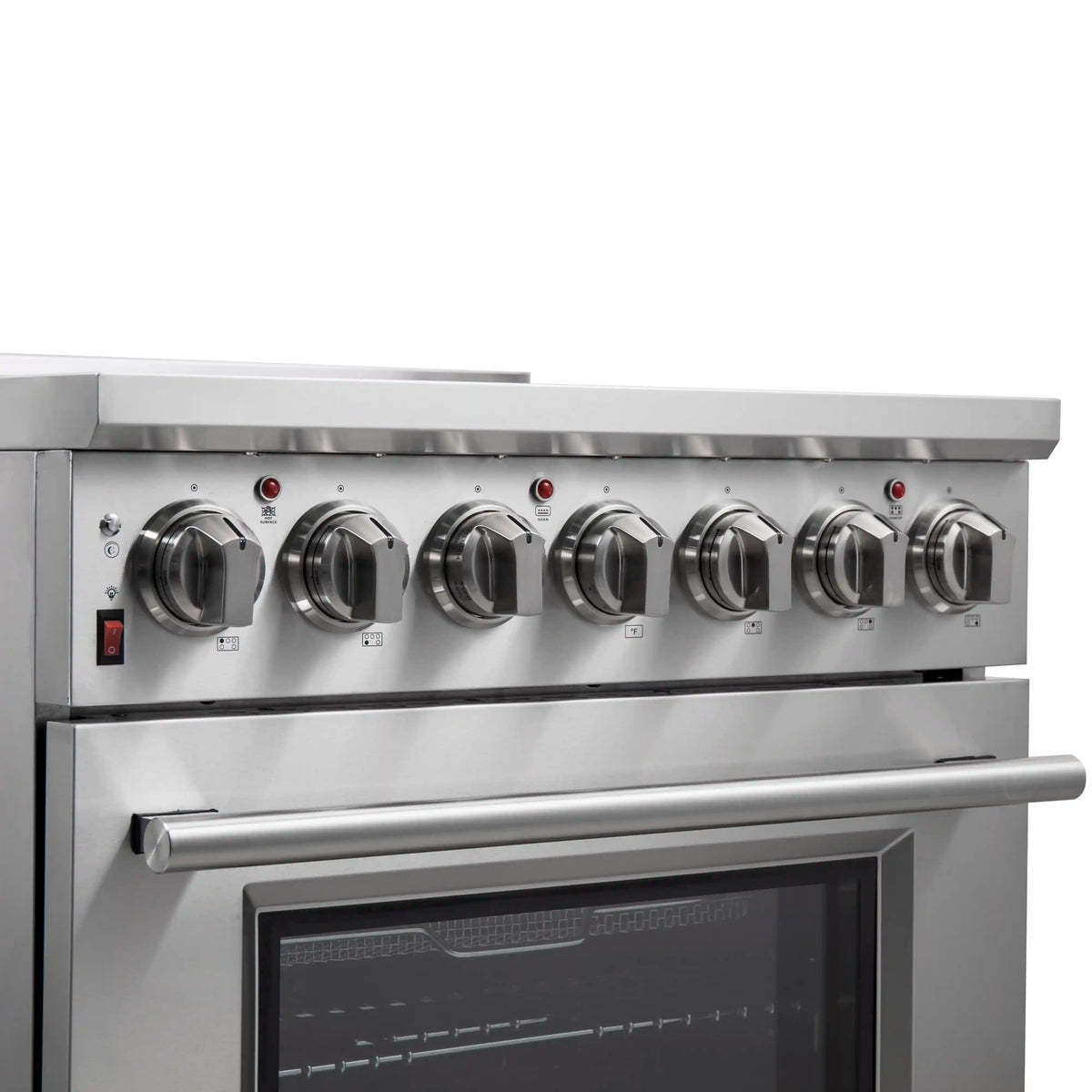 Forno 2-Piece Appliance Package - 30-Inch Electric Range and 36-Inch French Door Refrigerator in Stainless Steel (FBDL-013-03CAUS)