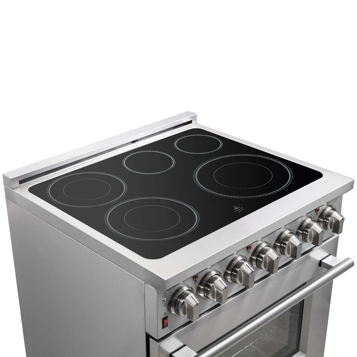 Forno 2-Piece Appliance Package - 30-Inch Electric Range and 30-Inch French Door Refrigerator in Stainless Steel (FBDL-013-05CAUS)