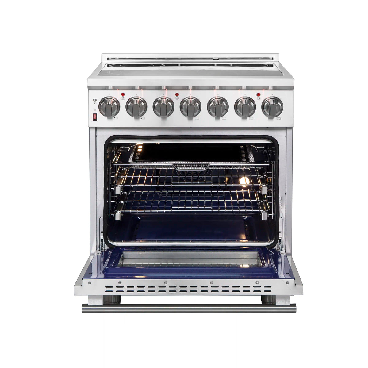 Forno 2-Piece Appliance Package - 30-Inch Electric Range and 31-Inch Refrigerator, Right Hinge in Stainless Steel (FBDL-013-01CAUS)