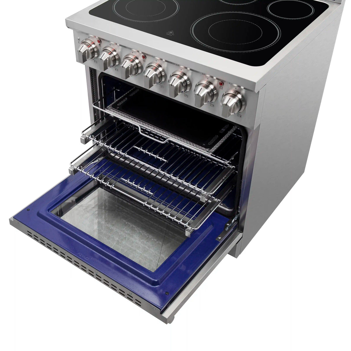 Forno 2-Piece Appliance Package - 30-Inch Electric Range and 31-Inch Refrigerator, Left Hinge in Stainless Steel (FBDL-013-02CAUS)