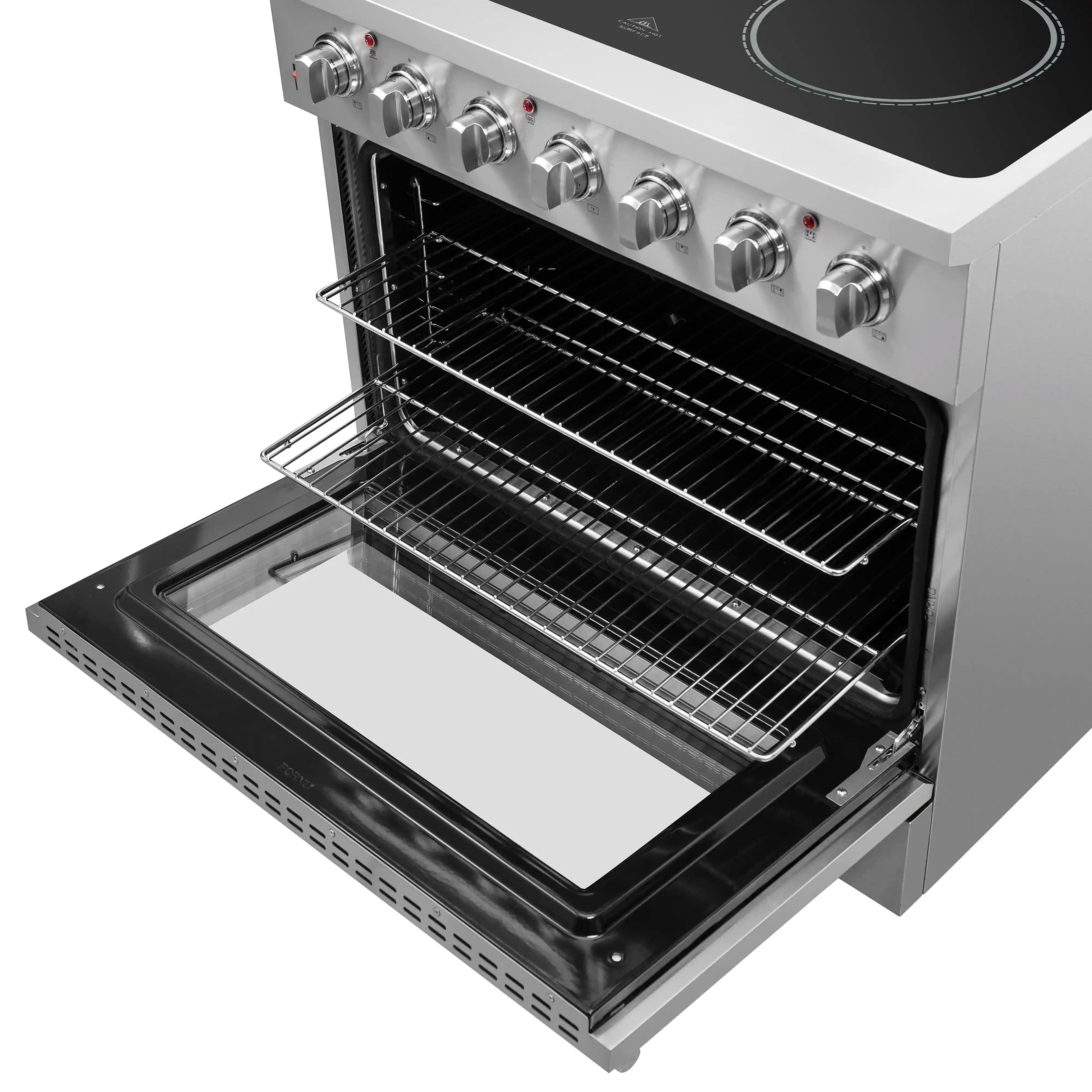 Forno Galiano 36-Inch Electric Range with Convection Oven in Stainless Steel (FFSEL6083-36)