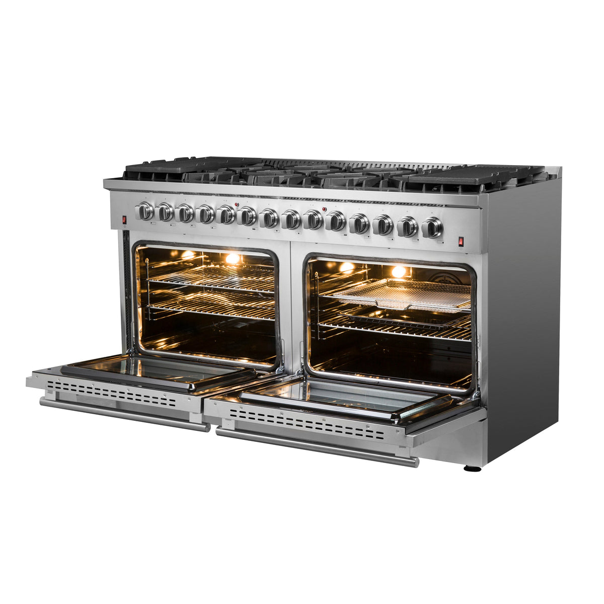 Forno Galiano 60-inch dual fuel range FFSGS6156-60 - side open