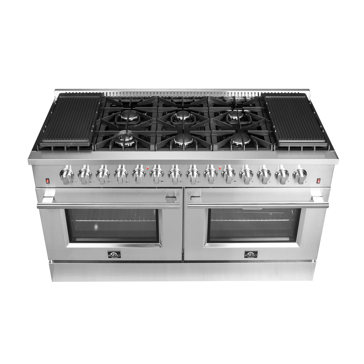 Forno Galiano 60-inch dual fuel range FFSGS6156-60 - top