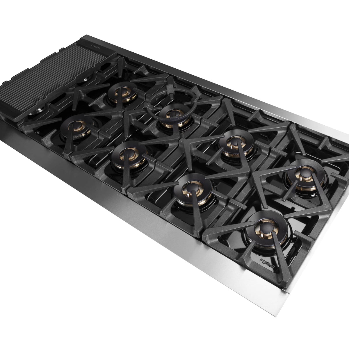 Forno 2-Piece Appliance Package - 60-Inch Dual Fuel Range and Wall Mount Range Hood in Stainless Steel