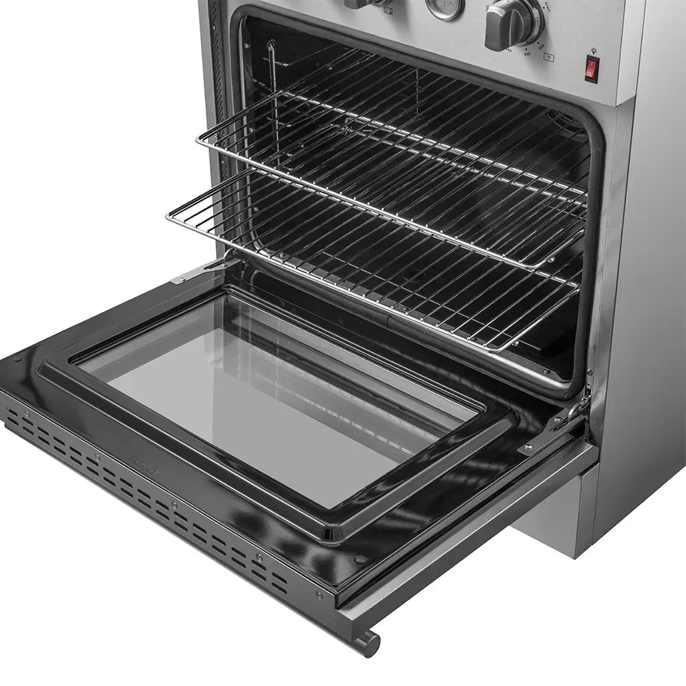 FORNO 2-Piece Appliance Package- 30-Inch Gas Range and 30-Inch French Door Refrigerator in Stainless Steel (FBDL-021-02CAUS)