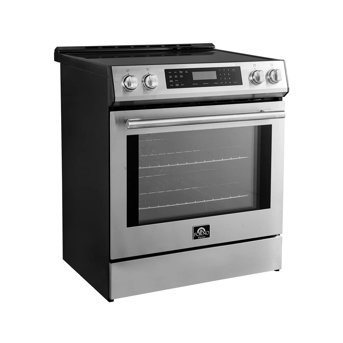 Forno 2-Piece Appliance Package - 30-Inch Induction Range and 36-Inch Side by Side Refrigerator with Water Dispenser in Stainless Steel (FBDL-015-04CAUS)