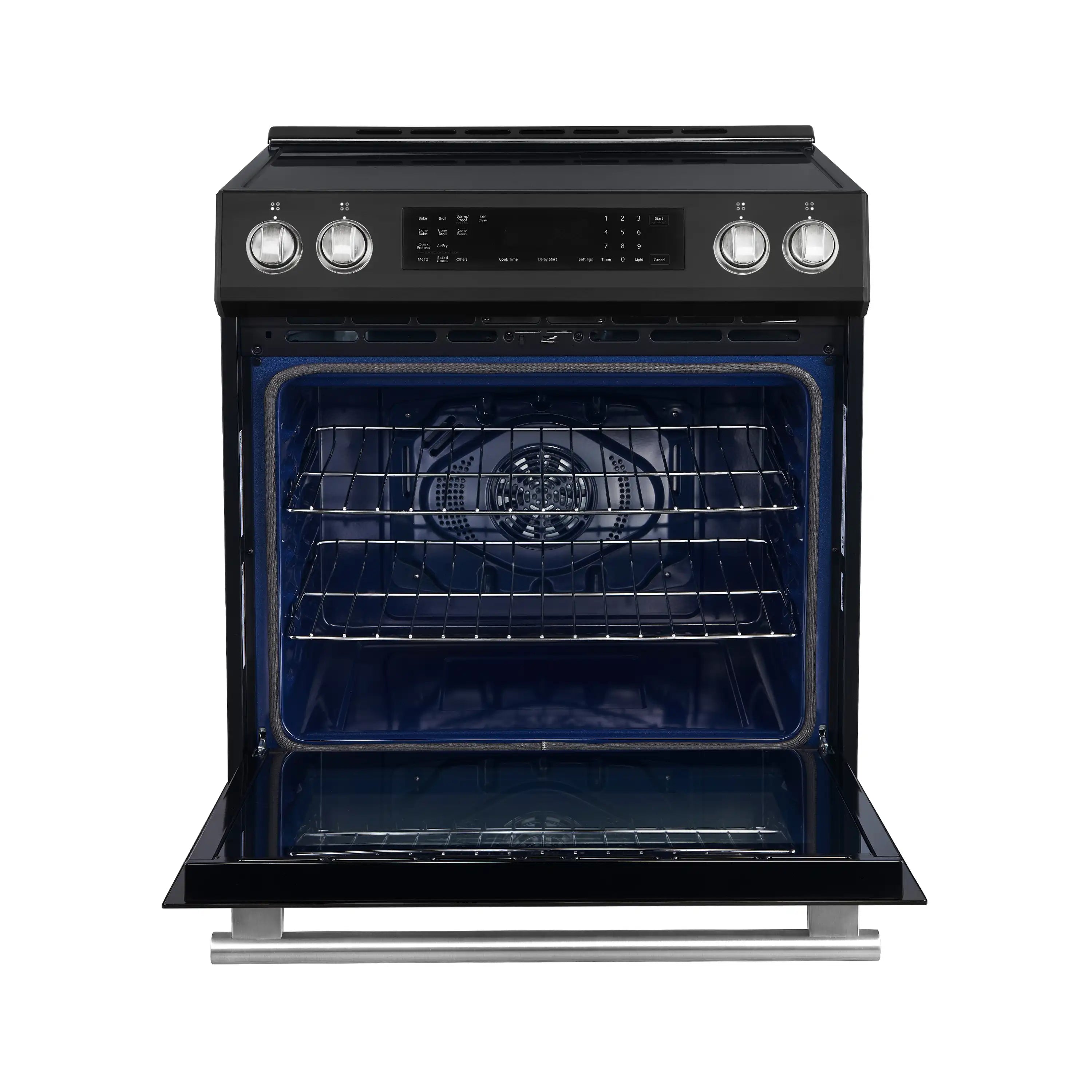 Forno Espresso Donatello 30-Inch Induction Range with Digital Display in Black with Stainless Steel Handle (FFSIN0905-30BLK)