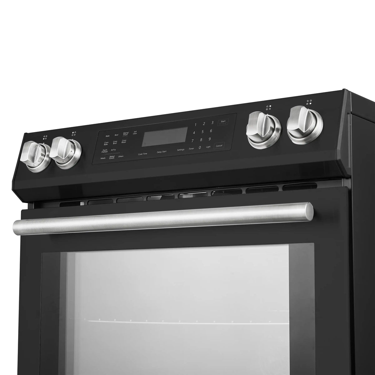 Forno 5-Piece Appliance Package - 30-Inch Inducton Range, Under Cabinet Range Hood, Refrigerator, Dishwasher, and 24-Inch Microwave Oven in Black with Antique Brass Trim