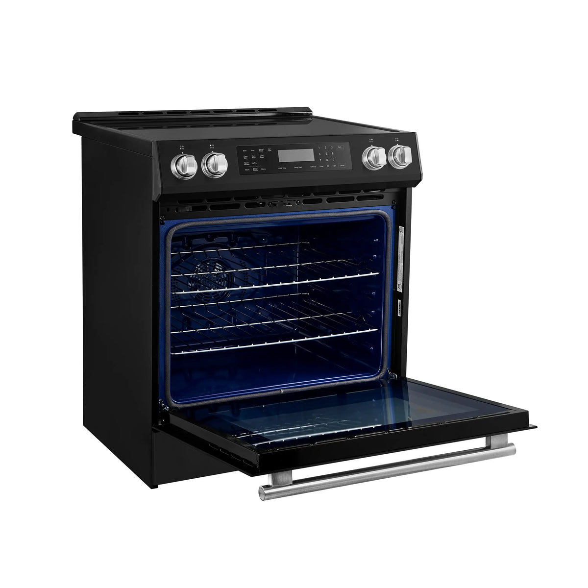 Forno 2-Piece Appliance Package - 30-Inch Induction Range and 36-Inch French Door Refrigerator in Black with Stainless Steel Trim (FBDL-015-13CAUS)