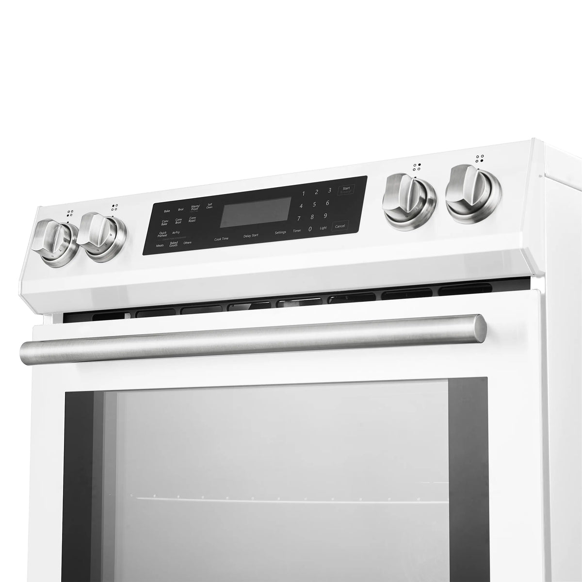 Forno 2-Piece Appliance Package - 30-Inch Induction Range and 30-Inch French Door Refrigerator in White with Stainless Steel Trim (FBDL-015-10CAUS)