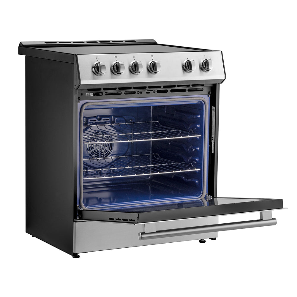Forno 2-Piece Appliance Package - 30-Inch Induction Range and 31-Inch Refrigerator, Right Hinge in Stainless Steel (FBDL-014-01CAUS)