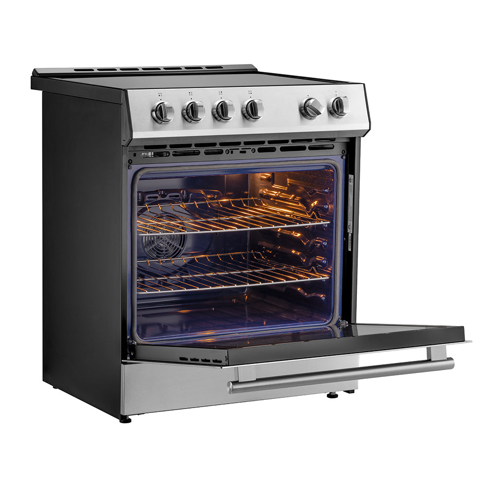 Forno 2-Piece Appliance Package - 30-Inch Induction Range and 30-Inch French Door Refrigerator in Stainless Steel (FBDL-014-05CAUS)