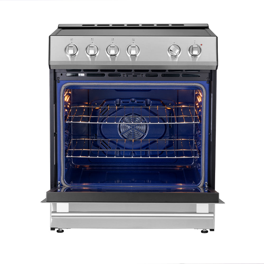 Forno 2-Piece Appliance Package - 30-Inch Induction Range and 30-Inch French Door Refrigerator in Stainless Steel (FBDL-014-05CAUS)