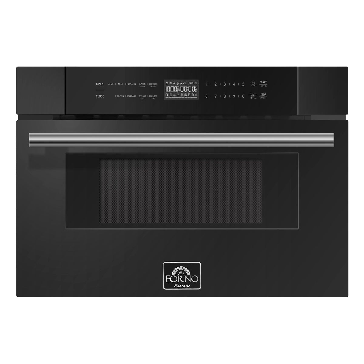 Forno Capoliveri Espresso 30-Inch 1.2 Cu.ft  Microwave Drawer in Black with Stainless Steel Trim (FMWDR3000-30BLK)