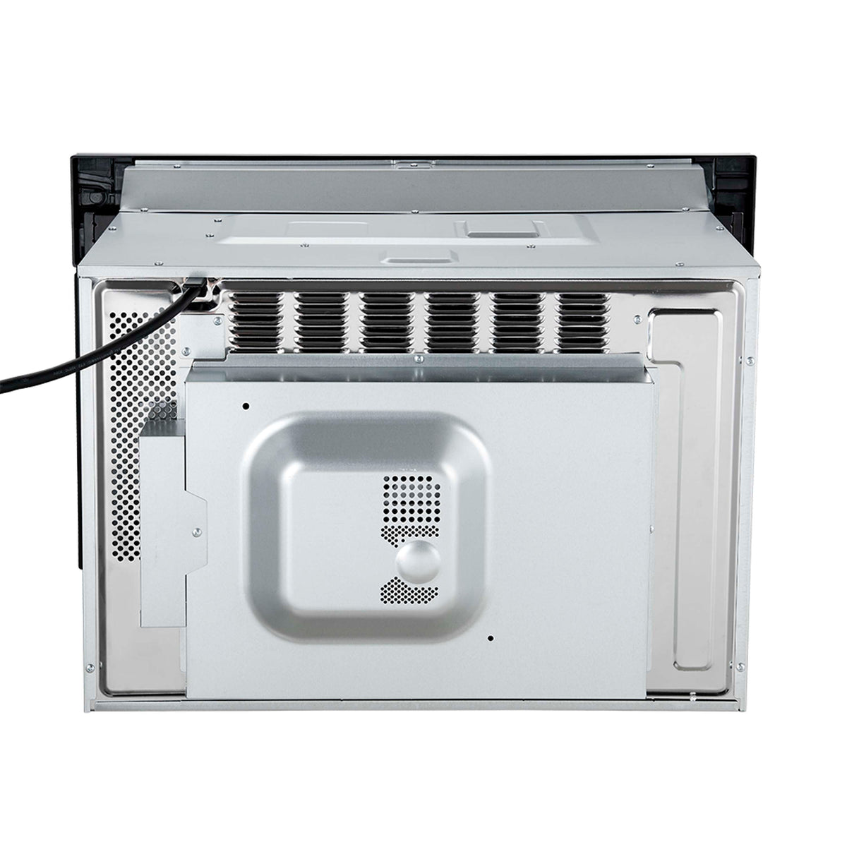 Forno Galiano 5-Piece Appliance Package - 48-Inch Dual Fuel Range, 48-Inch Hood, 36-Inch Refrigerator, 24-Inch Dishwasher, & 30-Inch Microwave Oven in Black with Antique Brass Trim