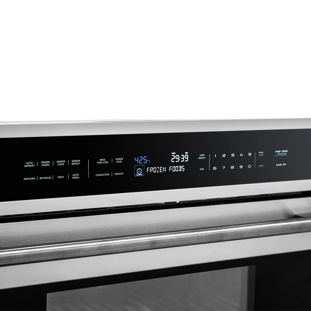 Forno 5-Piece Appliance Package - 48-Inch Dual Fuel Range, Wall Mount Range Hood, 36-Inch Refrigerator, Dishwasher, and 30-Inch Microwave Oven in Stainless Steel