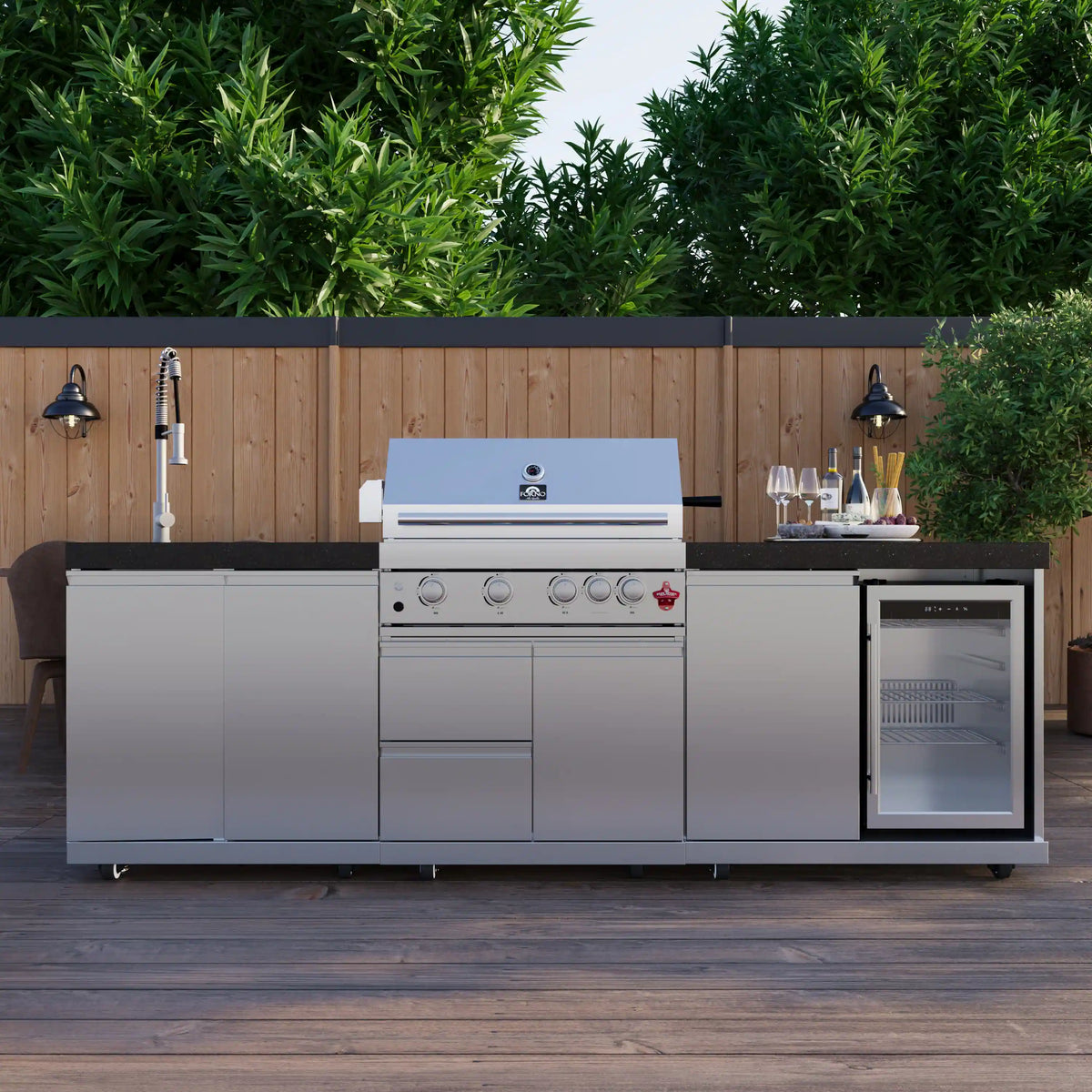 Forno Bulnes outdoor kitchen FODKT2506BLK - lifestyle