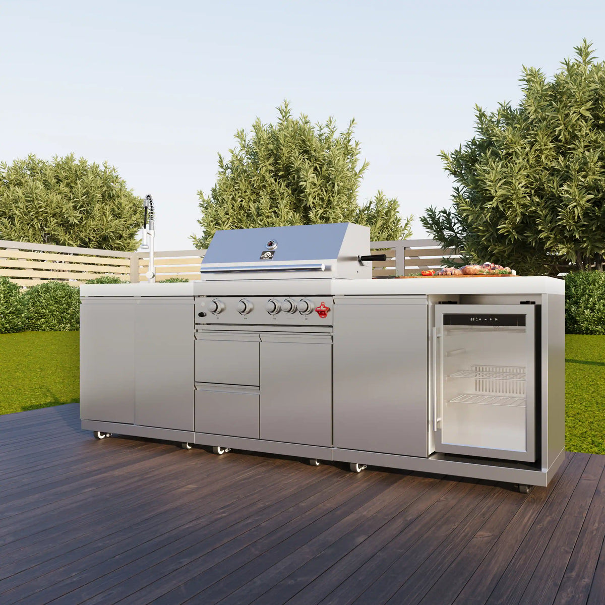Forno Bulnes outdoor kitchen FODKT2506WHT - lifestyle