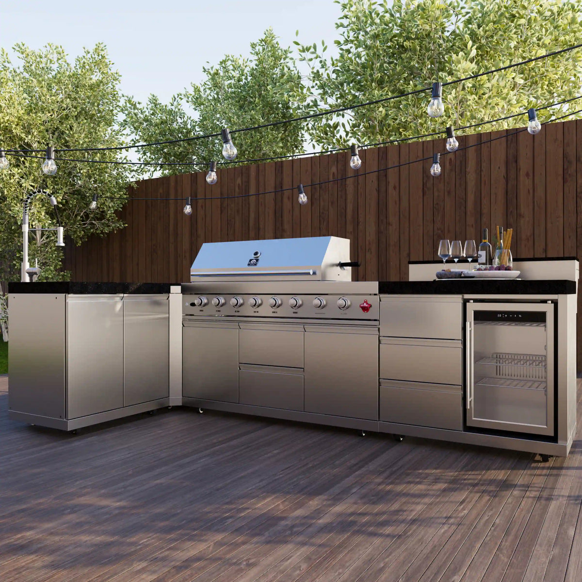 Forno Bulnes outdoor kitchen FODKT2520BLK - lifestyle