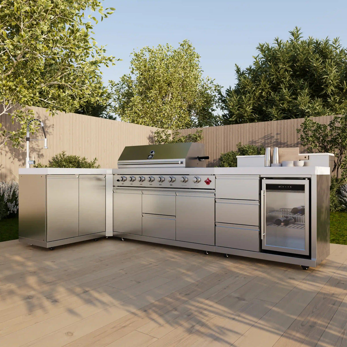 Forno Bulnes outdoor kitchen FODKT2520WHT - lifestyle