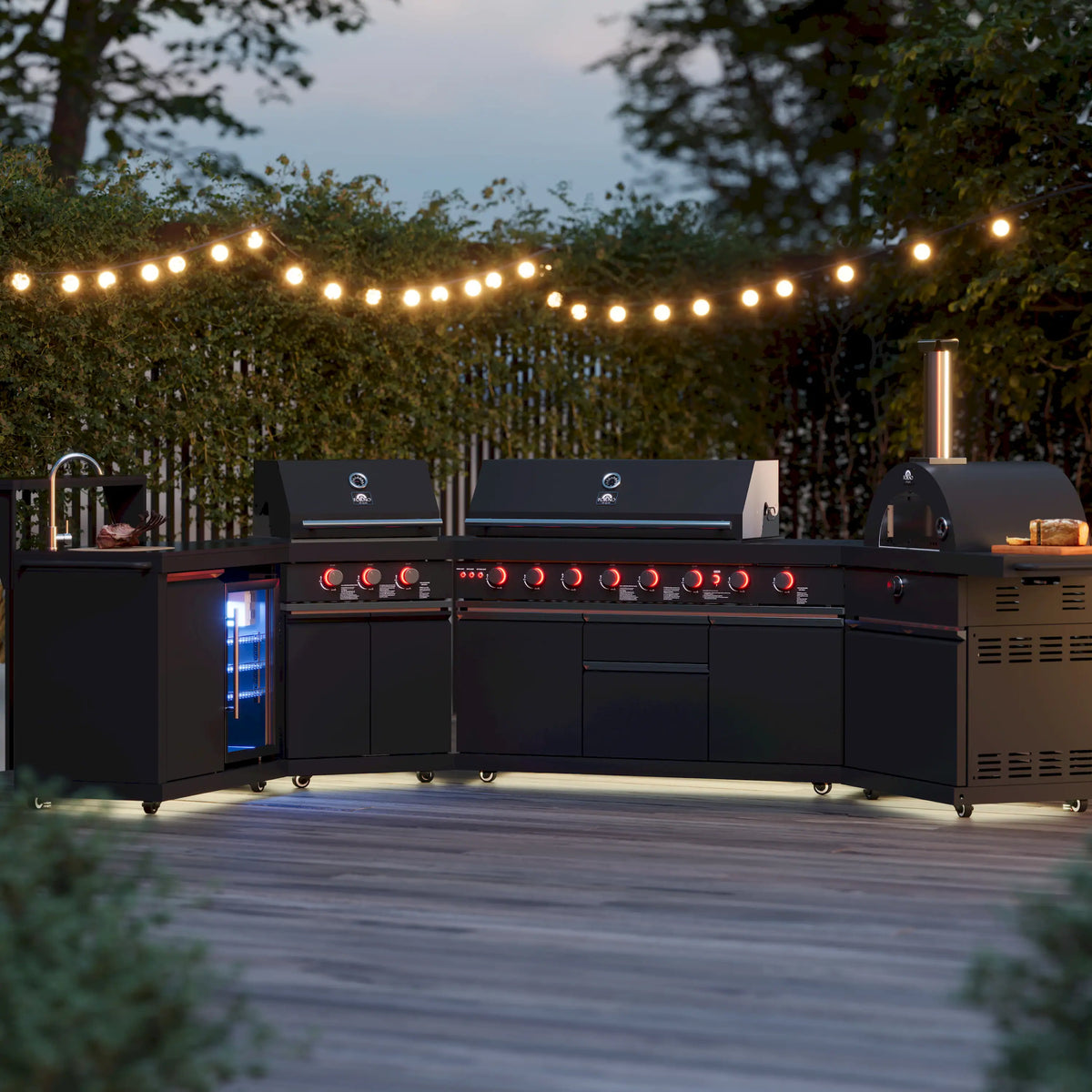Forno All'Aperto outdoor kitchen FODKT2568BLK - lifestyle