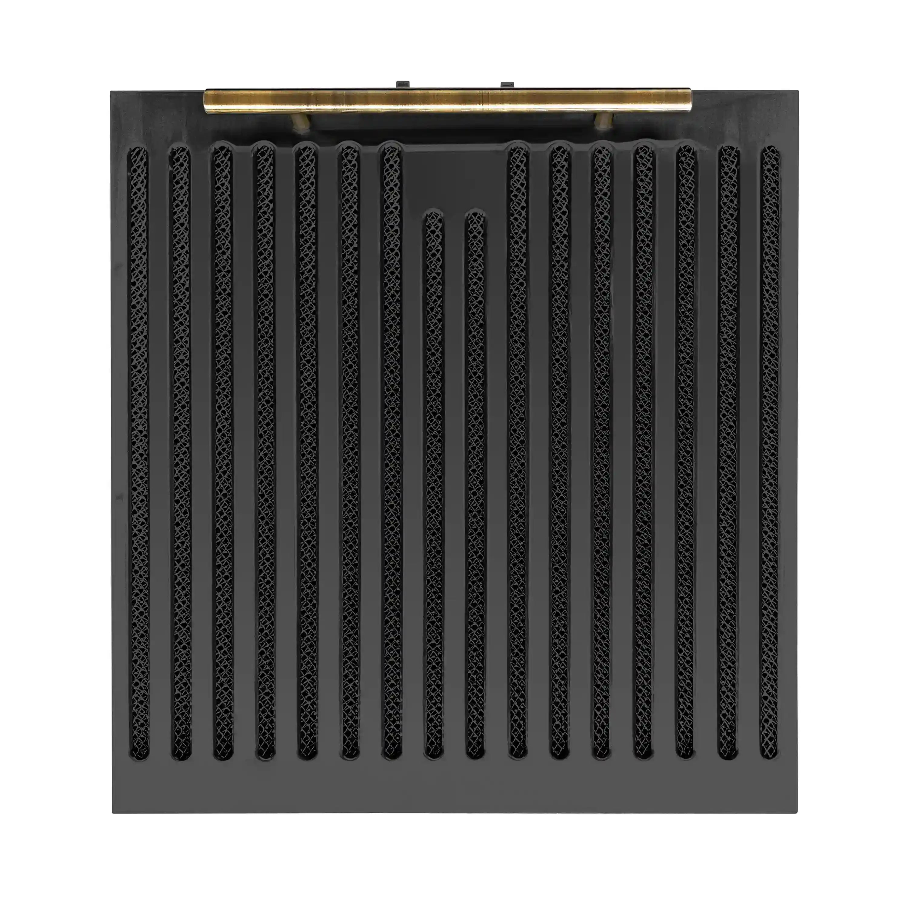 Forno Bari Espresso 30-Inch 400 CFM Under Cabinet Range Hood in Black with Antique Brass Trim (FRHUC5255-30BLK)