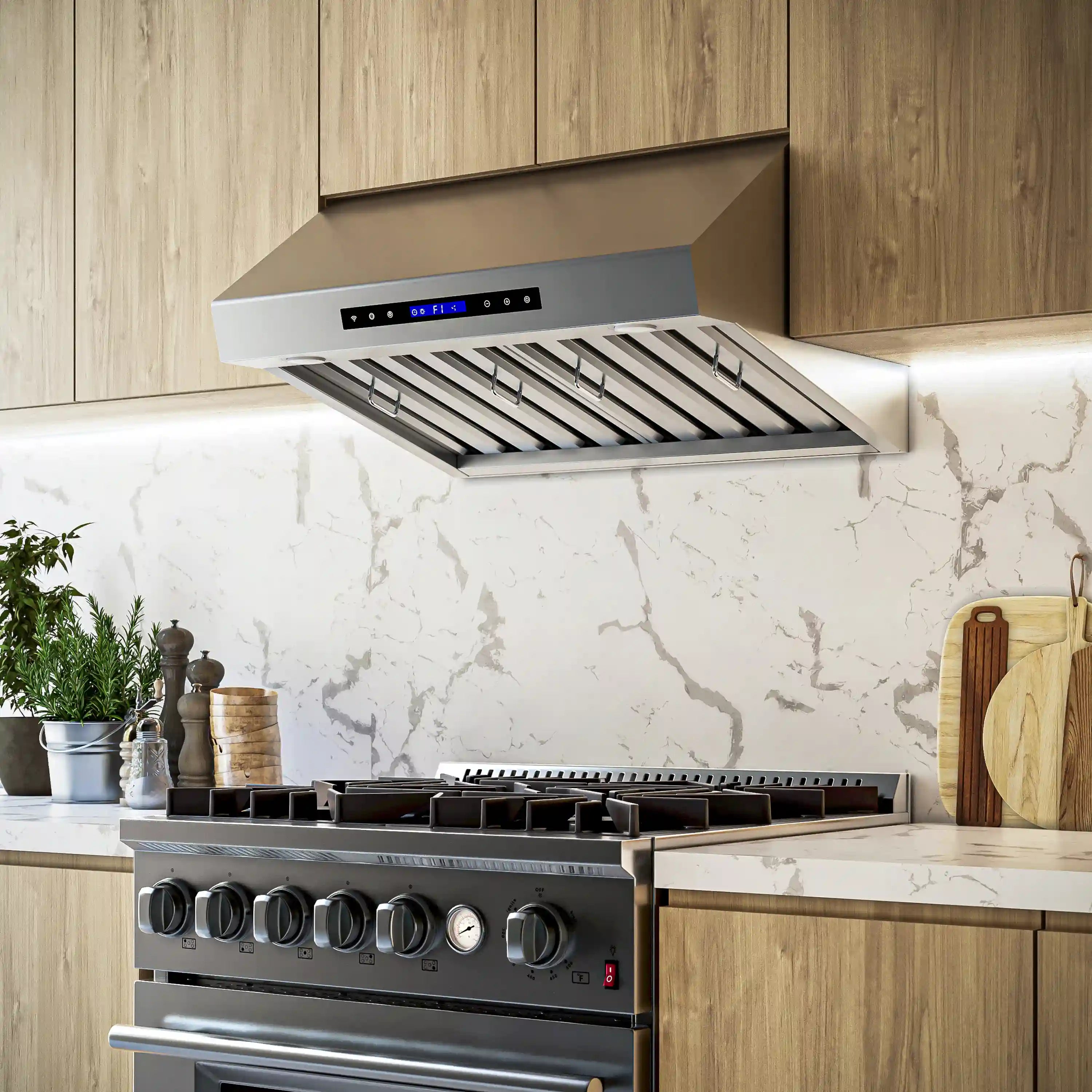 Forno Palazzo 30-Inch 500 CFM Under Cabinet Range Hood in Stainless Steel (FRHWM5030-30)