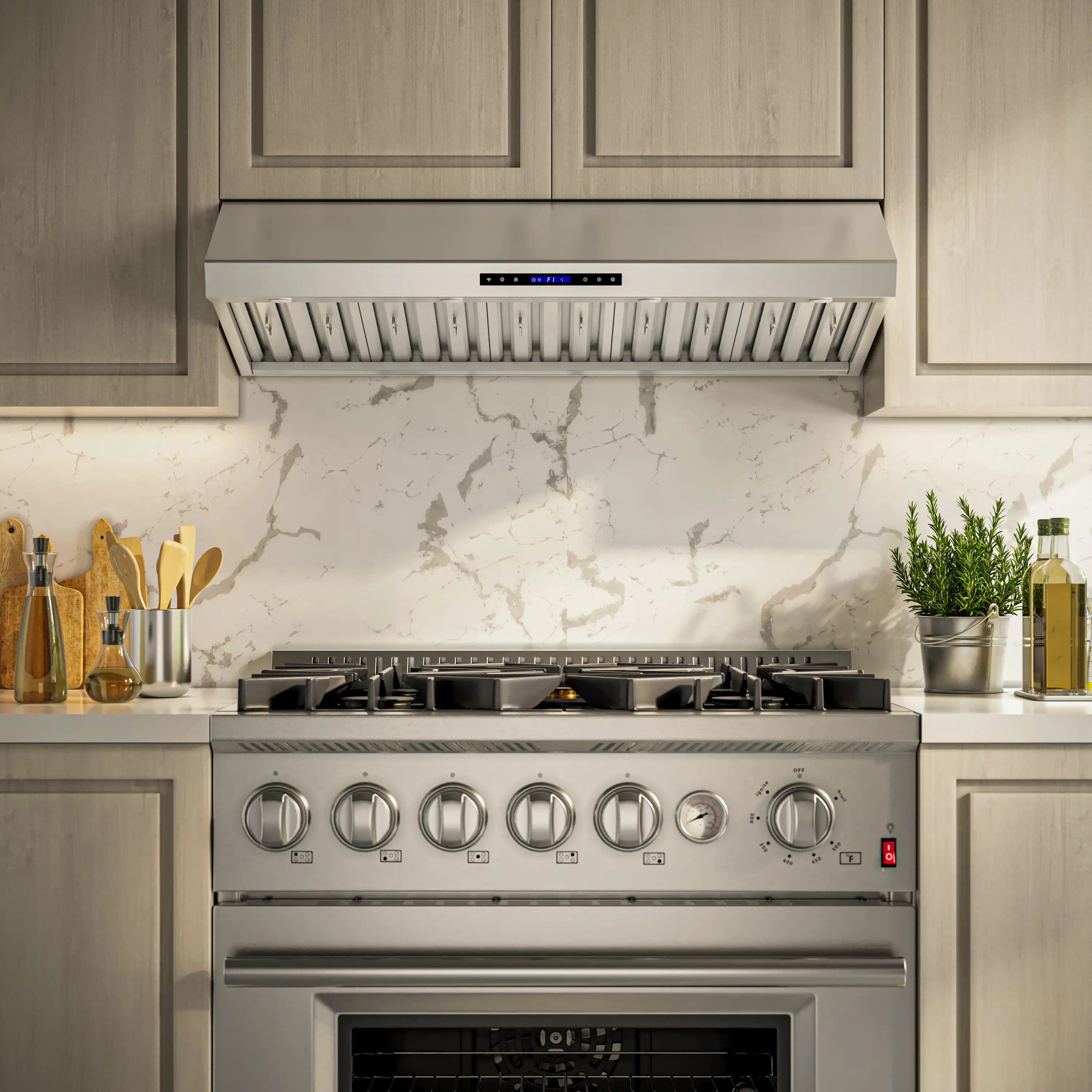 Forno Palazzo 60-Inch 1000 CFM Under Cabinet Range Hood in Stainless Steel (FRHWM5030-60)
