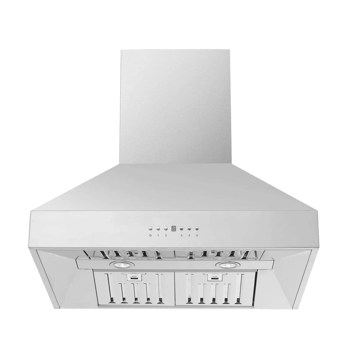 Forno 5-Piece Pro Appliance Package - 30-Inch Dual Fuel Range, Refrigerator, Wall Mount Hood, 24-Inch Microwave Oven, & 3-Rack Dishwasher in Stainless Steel