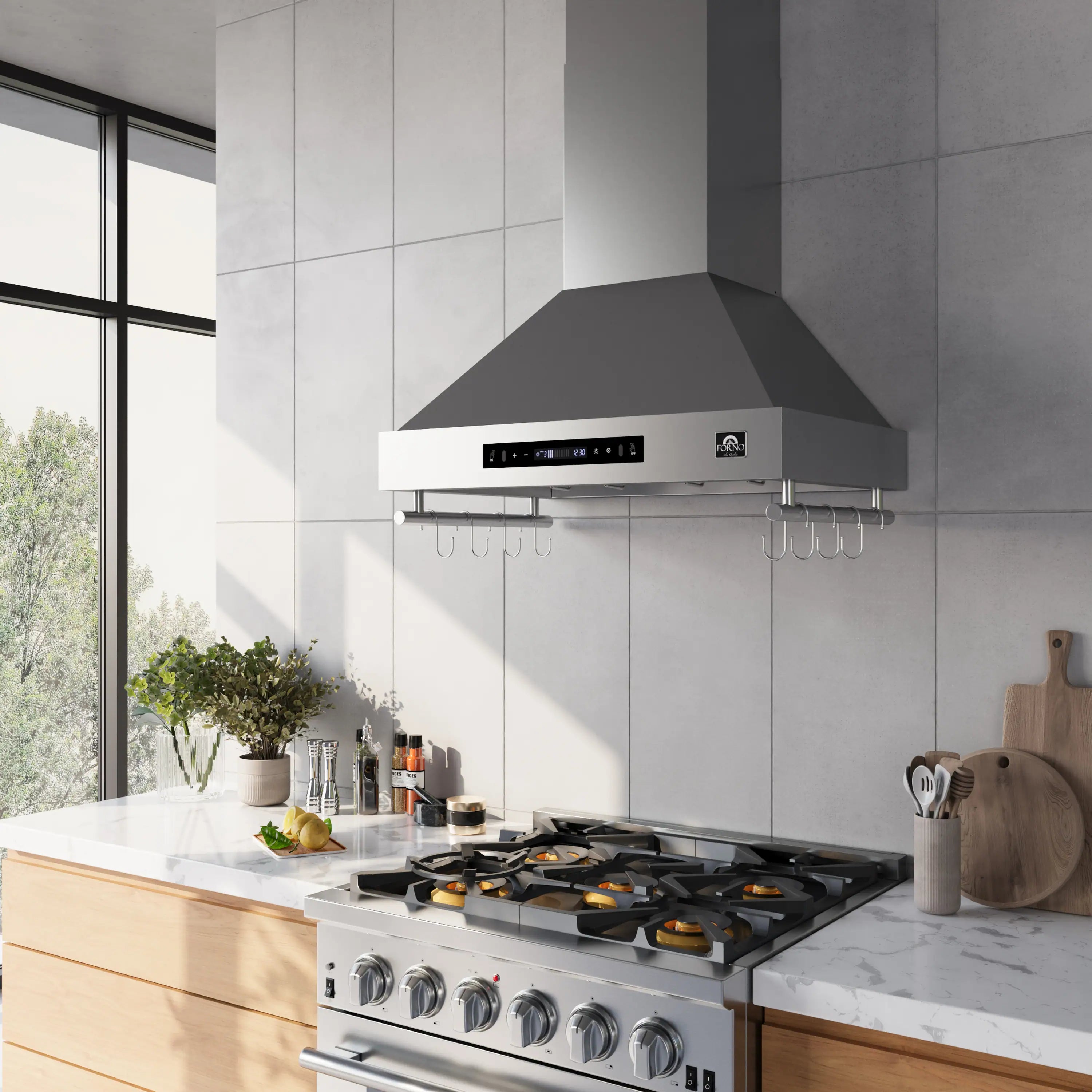 Forno Venezia 30-Inch Wall-Mounted Range Hood in Stainless Steel (FRHWM5503-30)
