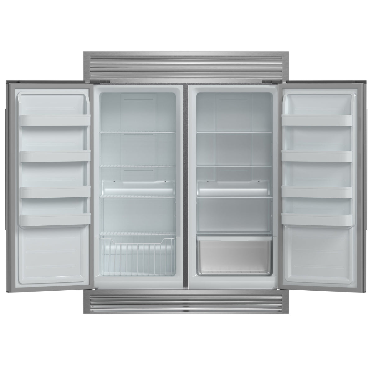 Forno Rizzuto 60-inch refrigerator/freezer set FFFFD1933-60S - front open
