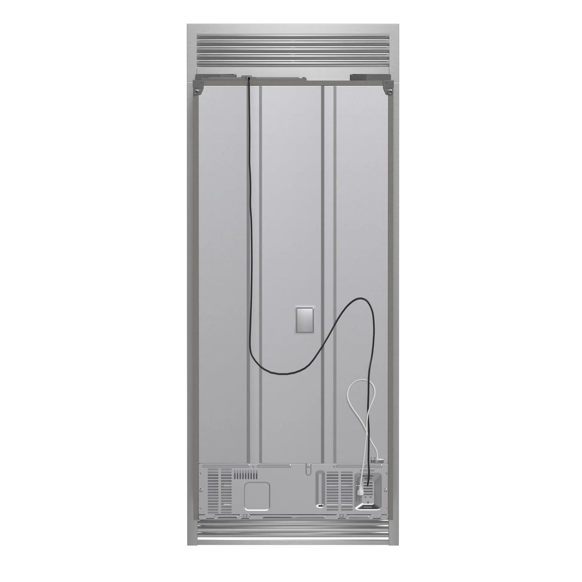 Forno 30-Inch French Door Built-In Refrigerator with 17.5 Cu Ft and Ice Maker in Stainless Steel with 4” Decorative Grille (FFFFD1974-35SG)