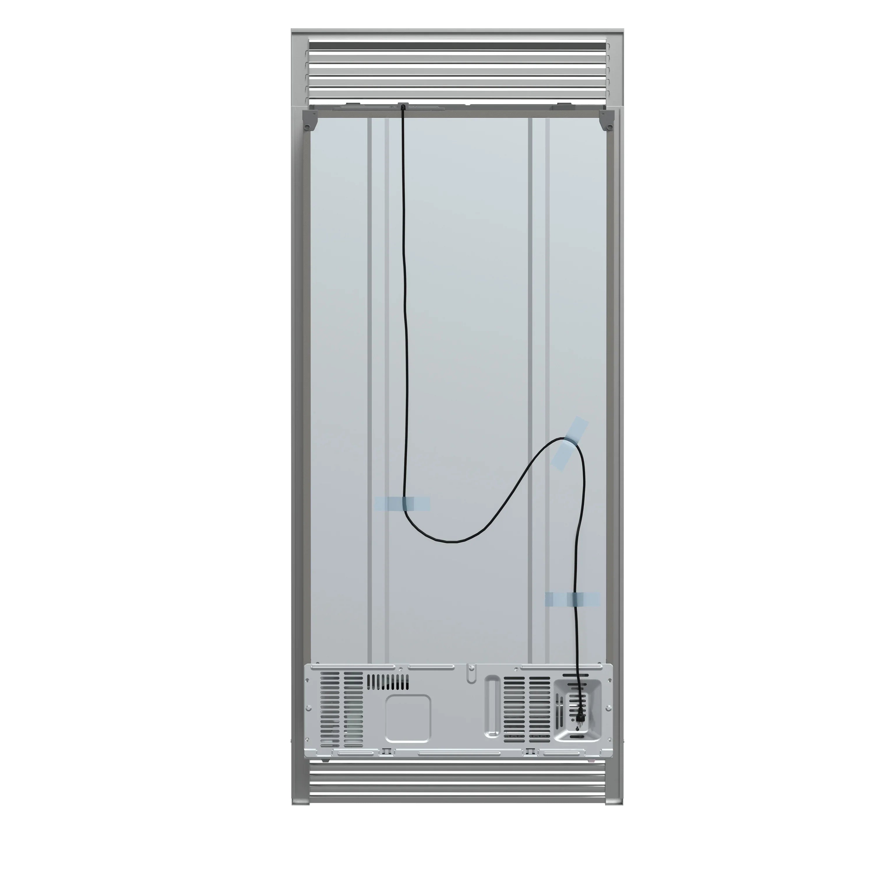 Forno 33-Inch Salerno Side-by-Side Counter Depth Refrigerator 15.6 Cu. Ft. in Stainless Steel with Professional Handle & 4” Decorative Grille (FFRBI1805-37SG)