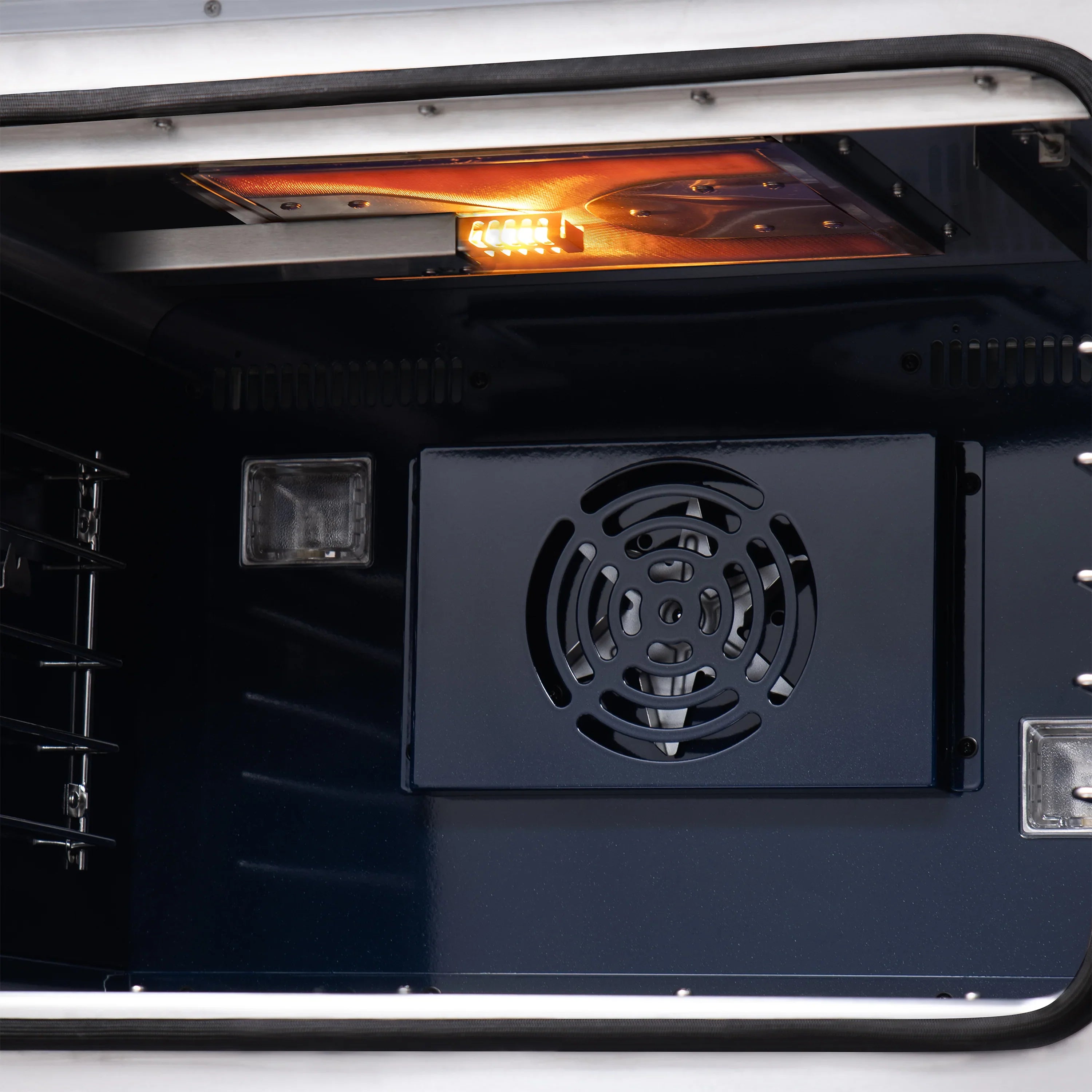 Forno Capriasca 30-Inch Freestanding French Door Gas Range with 4 Burners and 4.32 Cu.Ft. Convection Oven in White with Antique Brass Handle (FFSGS6460-30WHT)