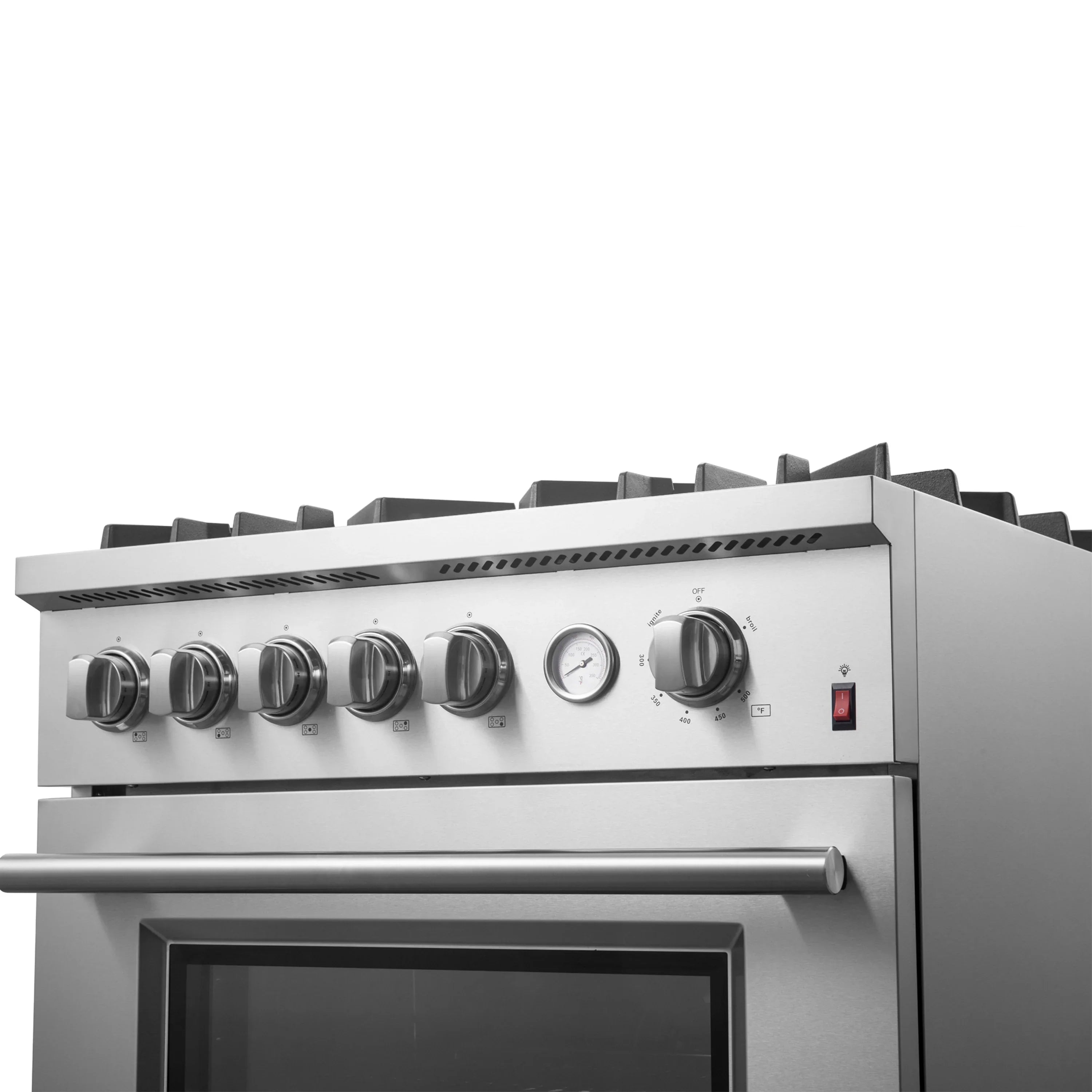 Forno Giovanni 30-inch Gas Range with 5 Gas Burners, 4.32 cu.ft. Convection Gas Oven with Temperature Gauge in Stainless Steel (FFSGS6274-30)