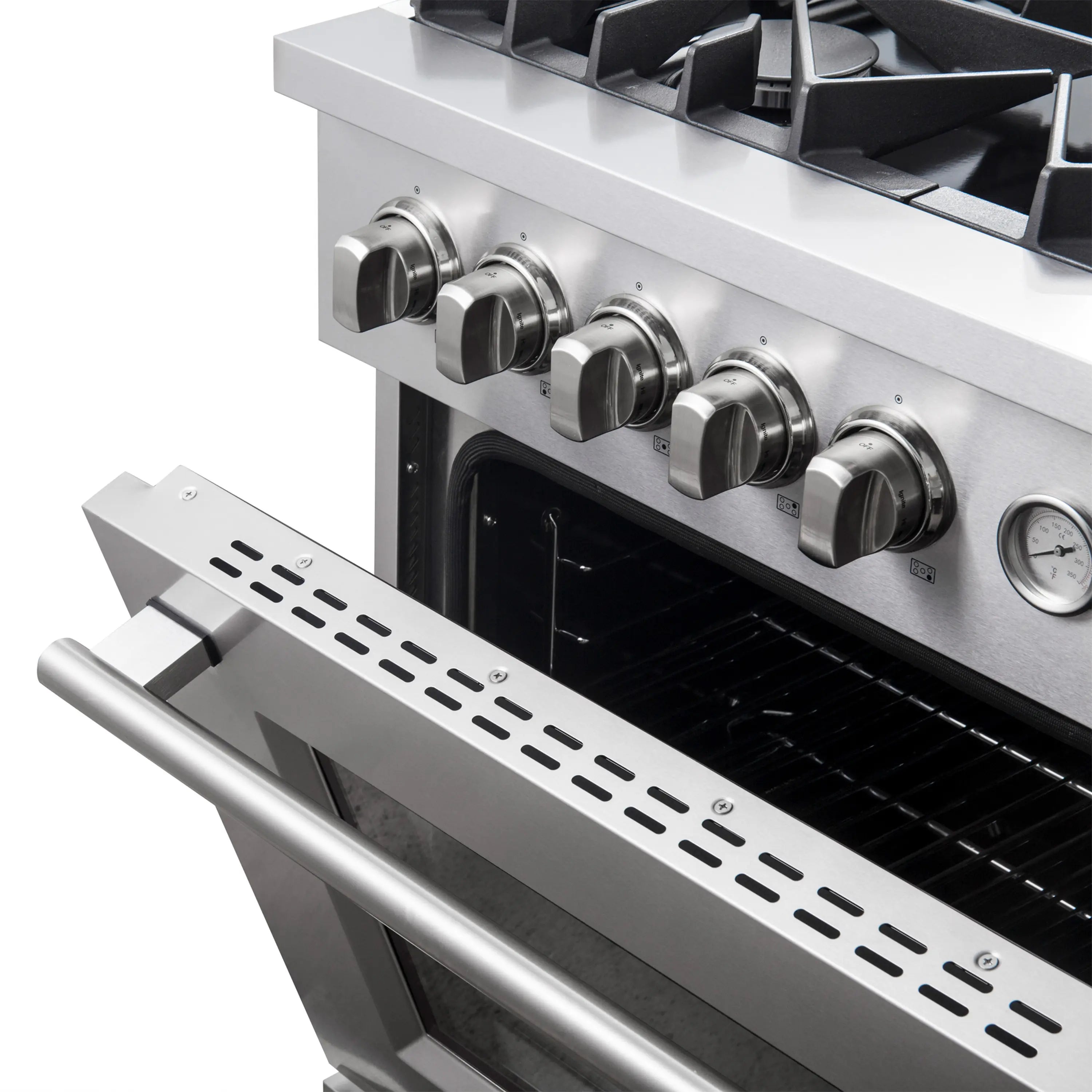 Forno Giovanni 30-inch Gas Range with 5 Gas Burners, 4.32 cu.ft. Convection Gas Oven with Temperature Gauge in Stainless Steel (FFSGS6274-30)