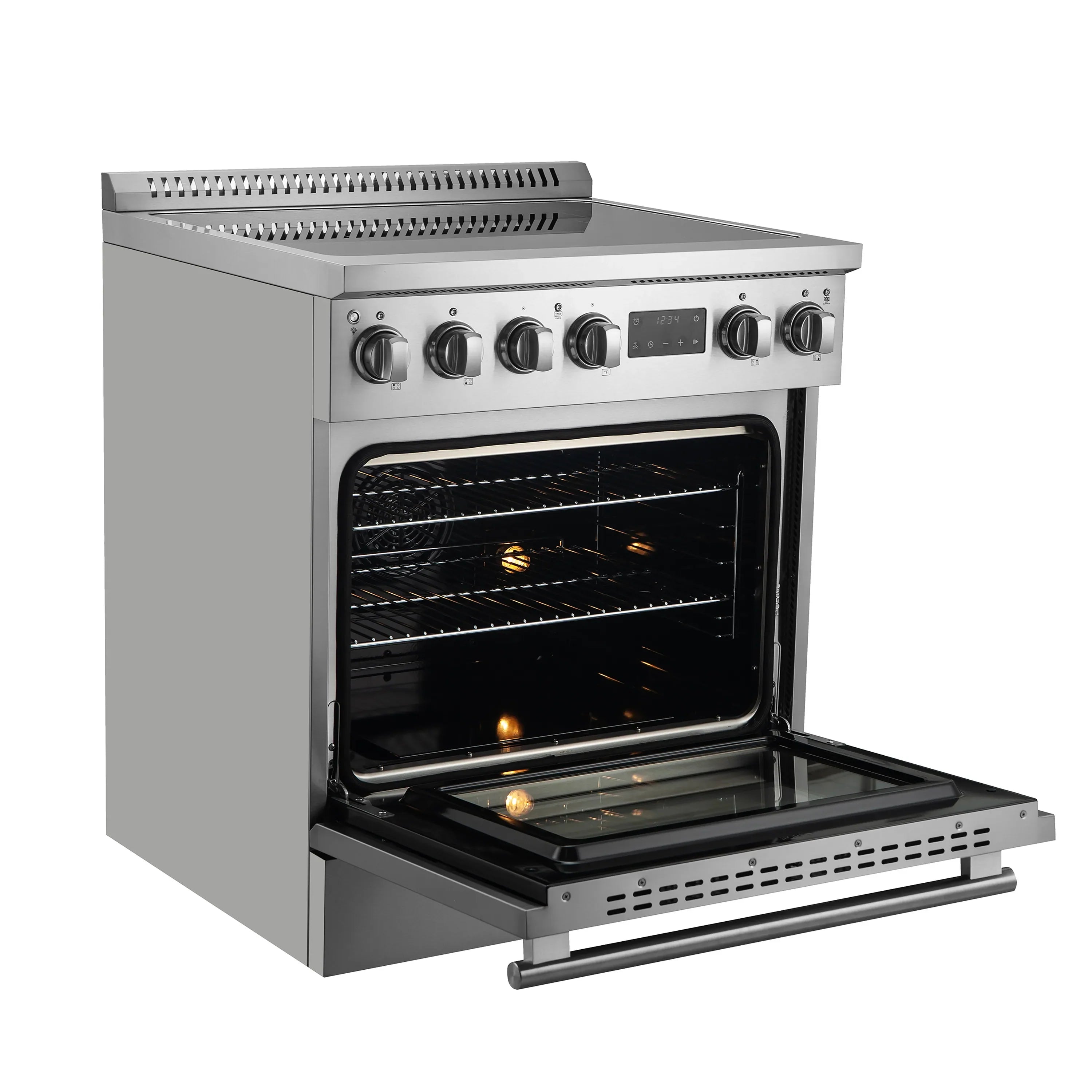 Forno Torino 30-Inch Induction Range with True Convection and Air Fry in Stainless Steel (FFSIN0936-30)