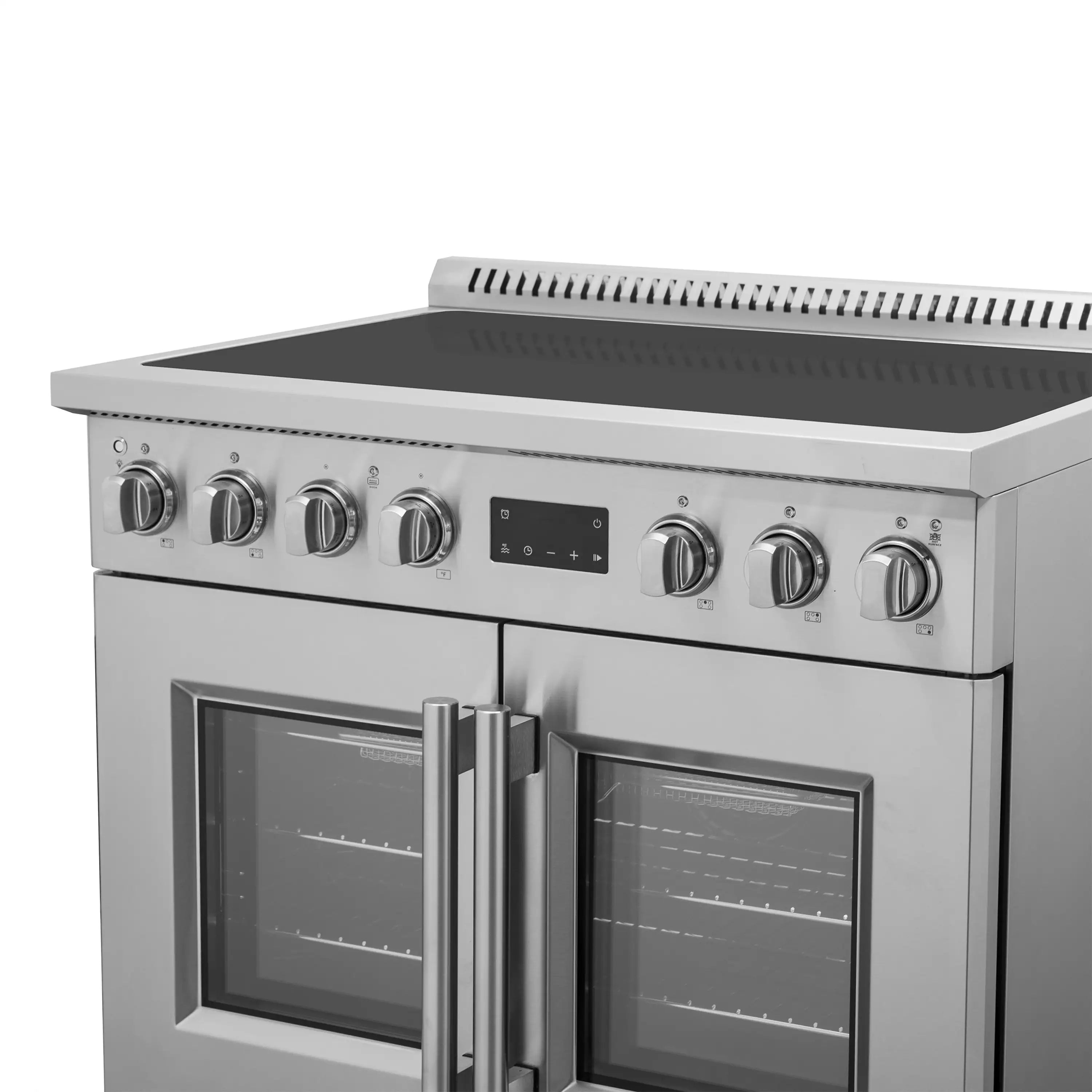 Forno Torino 36-Inch French Door Induction Range with True Convection and Air Fry in Stainless Steel (FFSIN0950-36)