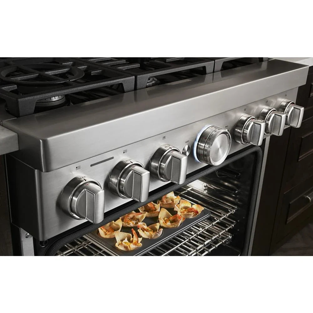 KitchenAid KFGC506JSS 36'' Smart Commercial-style Gas Range With 6 Burners Stainless Steel
