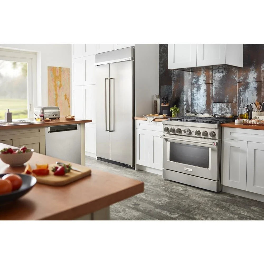 KitchenAid KFGC506JSS 36'' Smart Commercial-style Gas Range With 6 Burners Stainless Steel