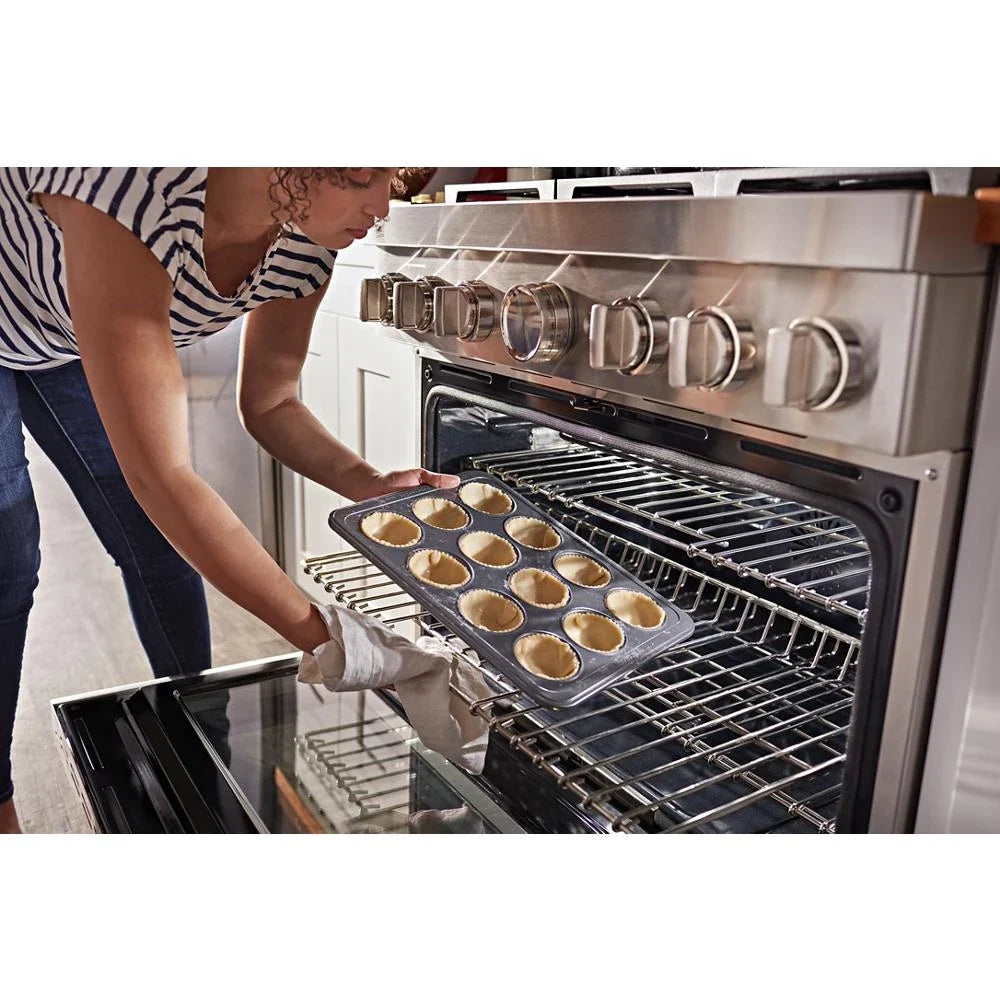 KitchenAid KFGC506JSS 36'' Smart Commercial-style Gas Range With 6 Burners Stainless Steel