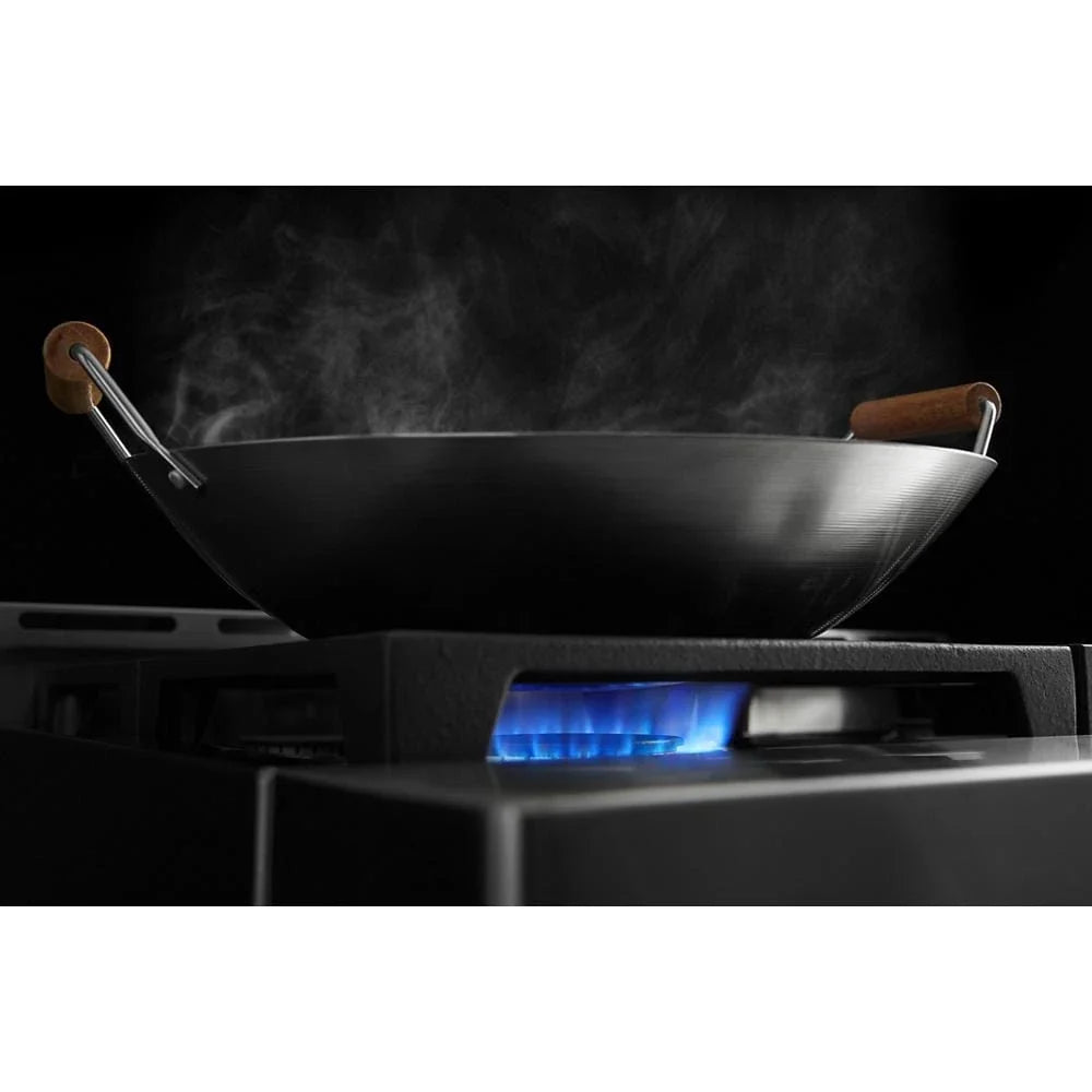 KitchenAid KFGC558JPA 48'' Smart Commercial-Style Gas Range with Griddle Passion Red