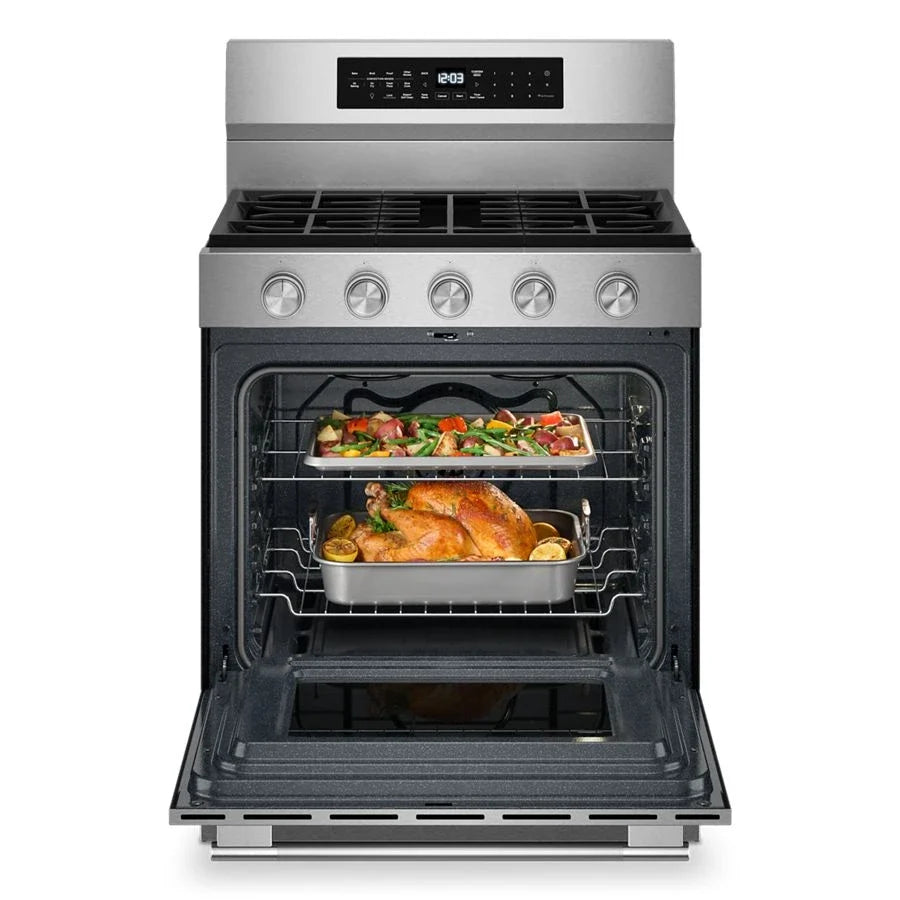 KitchenAid KFGS530SPS 5.0 Cu. Ft. Smart Freestanding Gas Range With Convection Cooking Modes PrintShield™ Stainless Finish