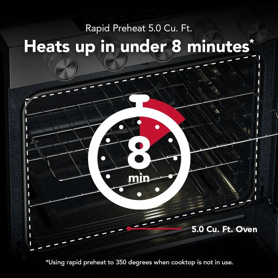 KitchenAid KFGS530SPS 5.0 Cu. Ft. Smart Freestanding Gas Range With Convection Cooking Modes PrintShield™ Stainless Finish