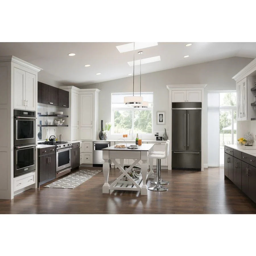 KitchenAid KSGB900ESS 30-inch 5 Burner Gas Convection Slide-in Range With Baking Drawer Stainless Steel