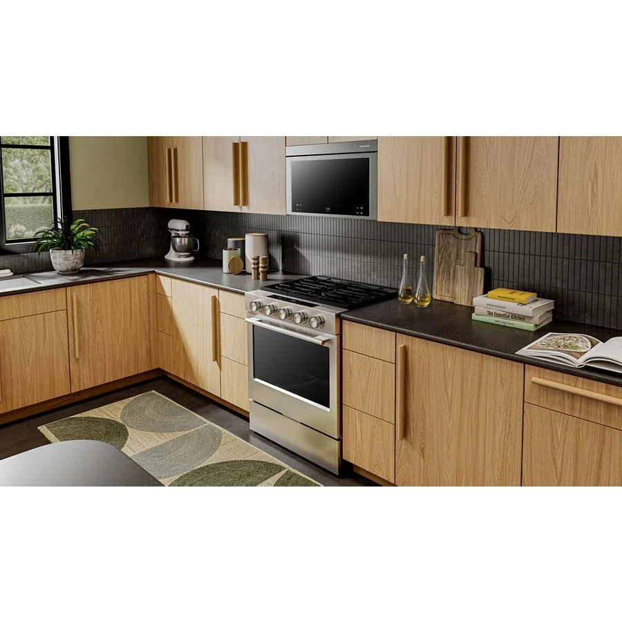 KitchenAid KSGS330SPS 5.0 Cu. Ft. Smart Slide-in Gas Range With Convection Cooking Modes PrintShield™ Stainless Finish