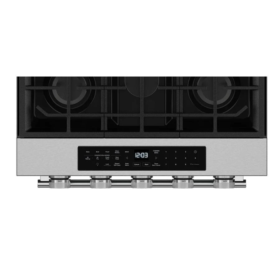 KitchenAid KSGS330SPS 5.0 Cu. Ft. Smart Slide-in Gas Range With Convection Cooking Modes PrintShield™ Stainless Finish