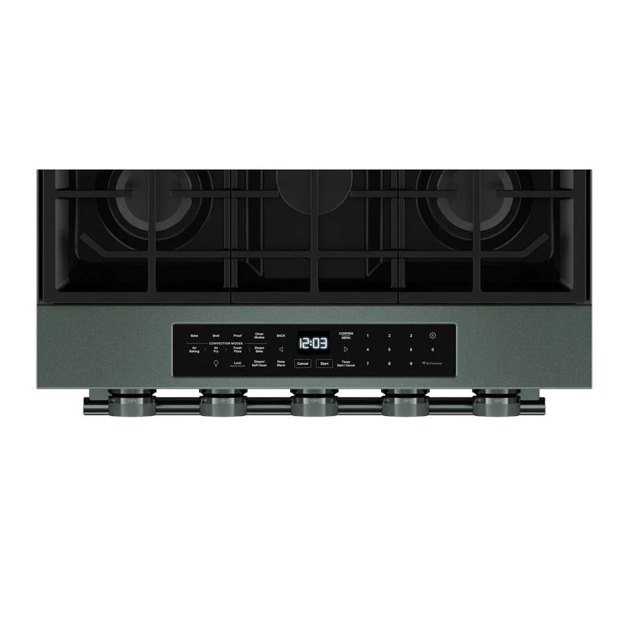 KitchenAid KSGS530SJP 5.0 Cu. Ft. Smart Slide-in Gas Range with Convection Cooking Modes and 2-in-1 Burner Juniper